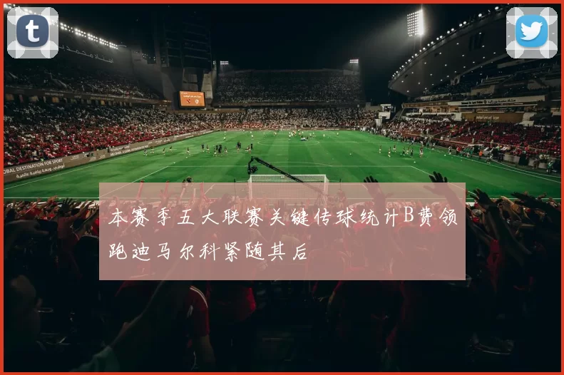 本赛季五大联赛关键传球统计B费领跑迪马尔科紧随其后